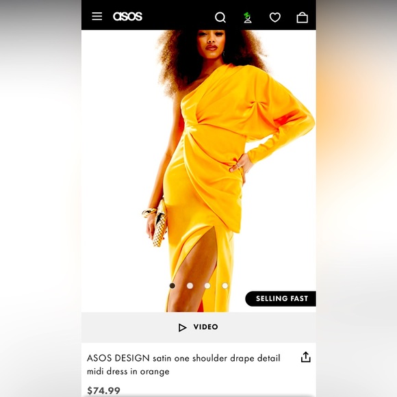 COPY - ASOS DESIGN YELLOW DRESS NEW - Picture 9 of 10